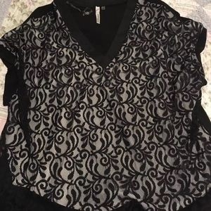 Lace front shirt